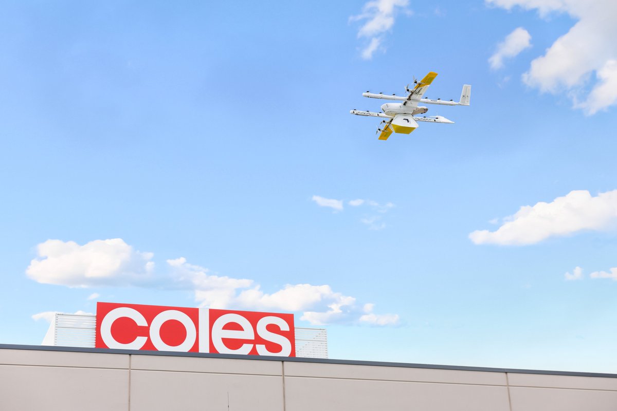 Do you have beyond visual line of sight remote pilot experience? Drone flight delivery service takes groceries to the skies. Starting next week, Coles Australia supermarkets offer store-to-door delivery. 
Our flight time today is... minutes.