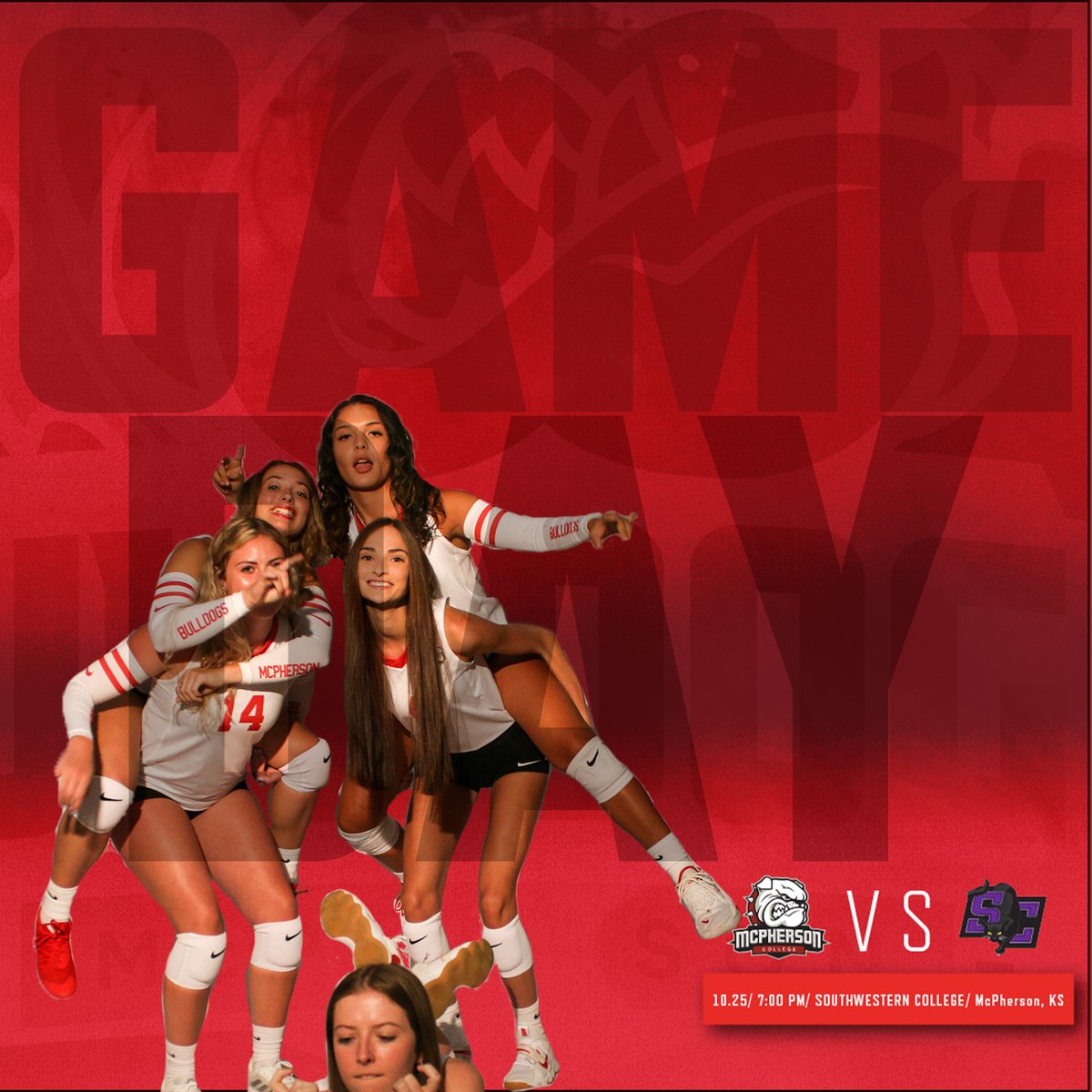 MacCollegeVB's tweet photo. 🚩 GAME DAY 🚩 

🆚 Southwestern College
⏰ 7:00 PM
📍 McPherson, KS
📺 https://t.co/aRjN1XqFYT
🎟️https://t.co/5Ps1r9dwOl…
#BulldogPride https://t.co/KBwHyeO0zJ