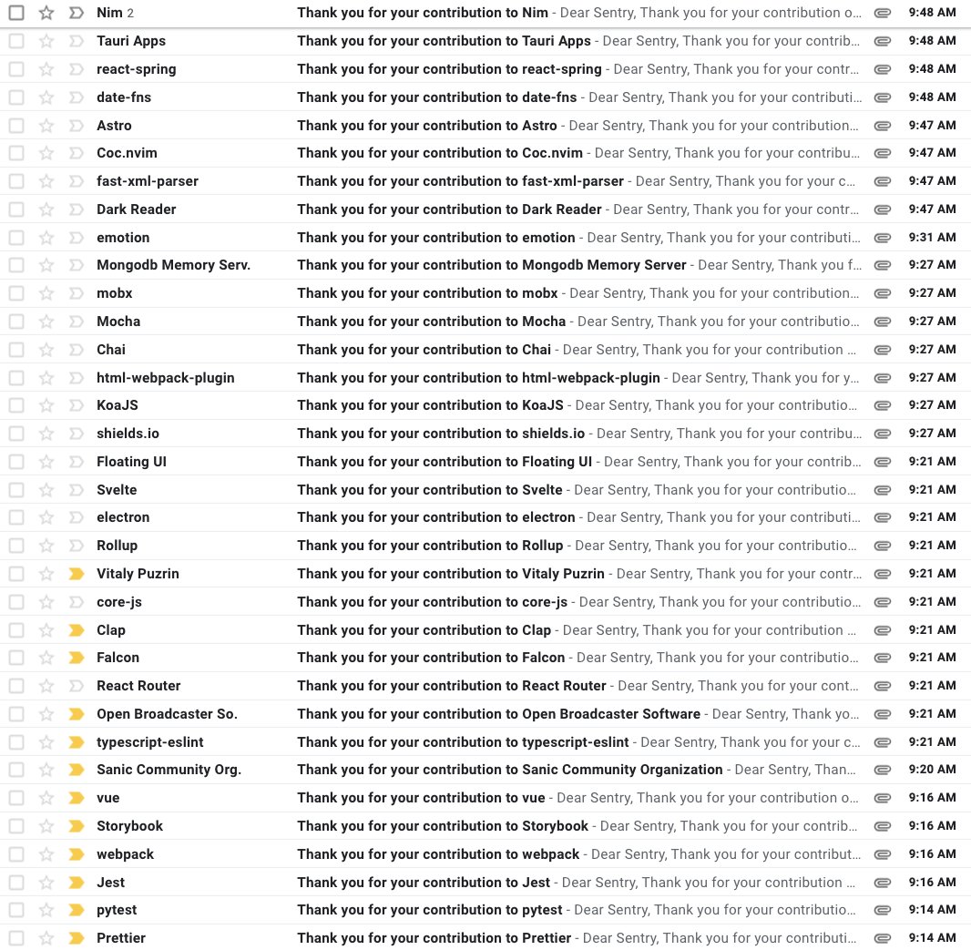 it's that time of year <a href="/getsentry/">Sentry</a> – we'll publish more on the full scope of this soon