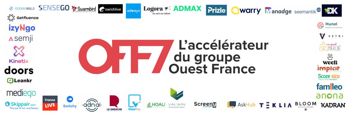off7_'s tweet photo. Déjà 6 saison d'accélération pour #OFF7, l'accélérateur du groupe @OuestFrance ! 🔥🔥🔥 https://t.co/cp5xcjexuh