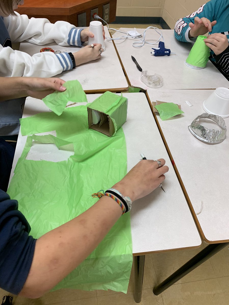 Sci 9 Ss are finishing off the space unit by creating crew modules. All astronauts must stay in their seats(can’t be glued or taped) and the door latch must stay closed during the drop. Problem solving skills &amp; creativity is really shining through! <a href="/BaccalieuSchool/">Baccalieu Collegiate</a> <a href="/NLESDCA/">NLESD</a>