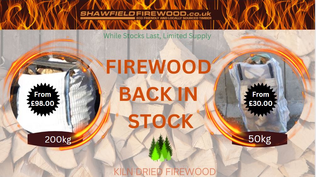 We're finally stocked -🔥 Our popular locally sourced Fire Logs are back In stock.  Ready to burn less than 17 % Moisture. 

📢  Remeber to get your order in early as there is Limited Stock this year.
Head over to shawfieldfirewood.co.uk

 #firewood #firelogs #kilndried