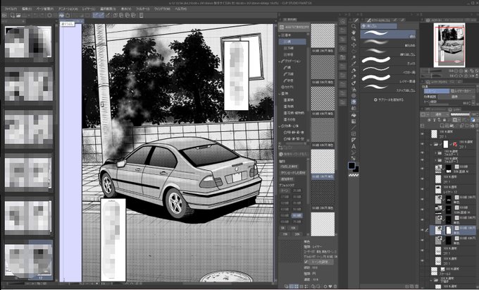 DL新作進捗。アシスタント時代、こういう絵を沢山描いて(これくらいは簡単な方)毎日ドヘマして怒られて、お陰でこの手のものは苦手になりました。デジタル化のお陰でかなり描けるようになりましたが、心が嫌がるコトは治ってません。コレは私が乗り越えるべき、あるいはぶち壊すべき壁なのでしょう 