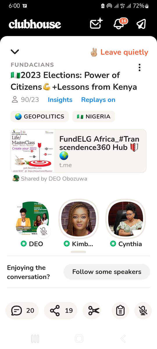 FundElg's tweet photo. *🇳🇬#Elections2023🔥: The Power of the Citizens ✊🏽 & Lessons from Kenya 🇰🇪
Please listen, share & join the #R8Convergence Movement❗
The Replay:
https://t.co/SuYbOUnM7r
@DCynthiaM
@YIAGA
@EiENigeria
#R8Convergence
#iCreatheTheFuture
#TheGreenFinger
#FundacionExito
#OOTC
#OCFR https://t.co/nXFSm3cvJc