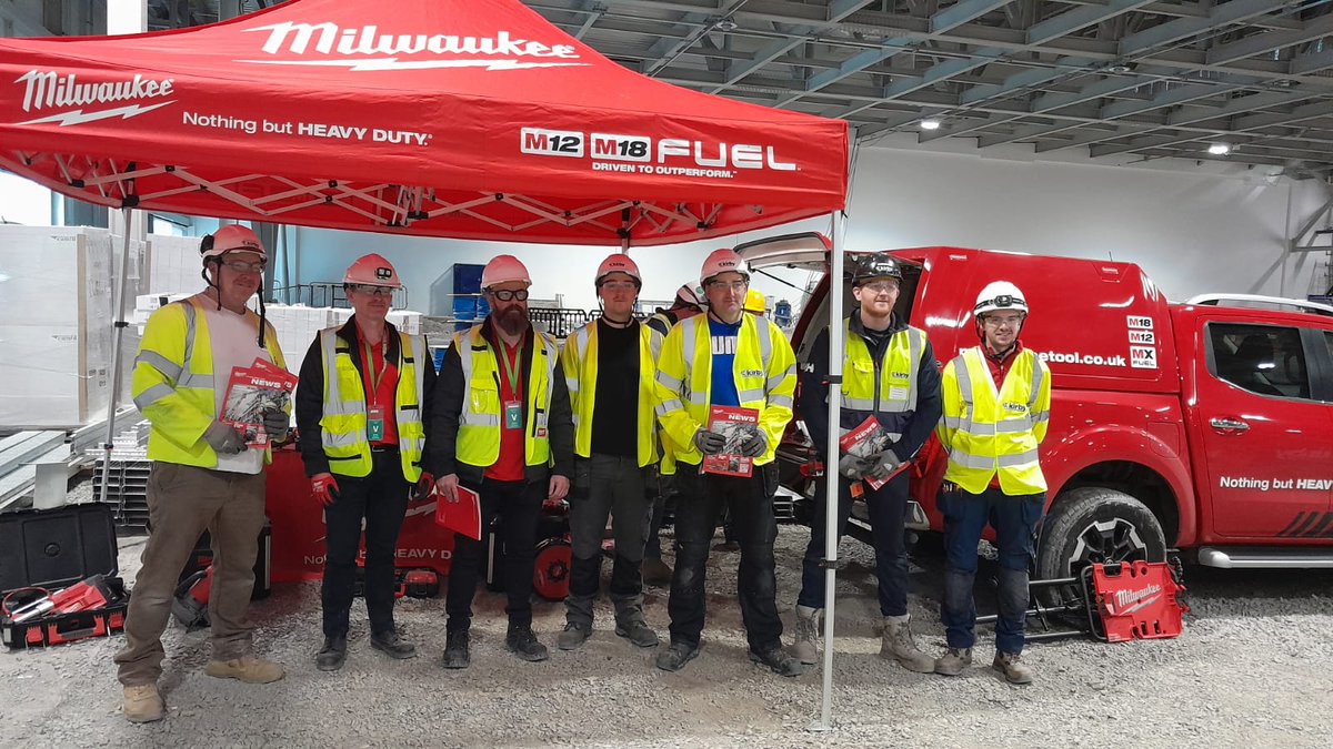 KirbyGroupEng's tweet photo. As part of the #CIFSafetyWeek, our team on one of the projects in Limerick took part in @MilwaukeeTool safety demo highlighting the importance of #SafetyByExample.
@CIF_Ireland @JacobsConnects
#CIFSafety22 #healthandsafety #safety #KirbyCoreValues https://t.co/W9O2ZOGZnT