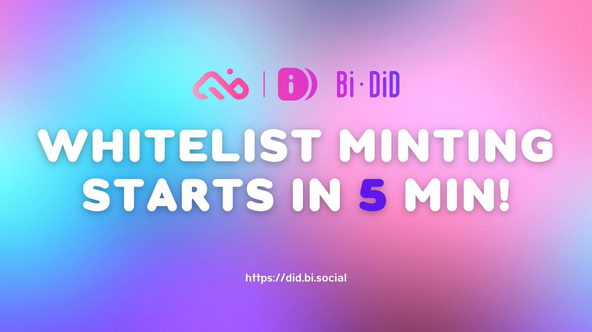 Bitislands_'s tweet photo. 🔥Phase II - Whitelist Minting will start in 5 mins!!!
🚀Don’t miss out on your preferred #Web3RealID
https://t.co/nvdzYLAiOw

Please notice that only WLed wallets for Session I are allowed to mint TODAY!

You still can be WLed! Details in DC👇🏼
https://t.co/EwJC1oWg1W

#whitelist https://t.co/ro0MNdjpC3