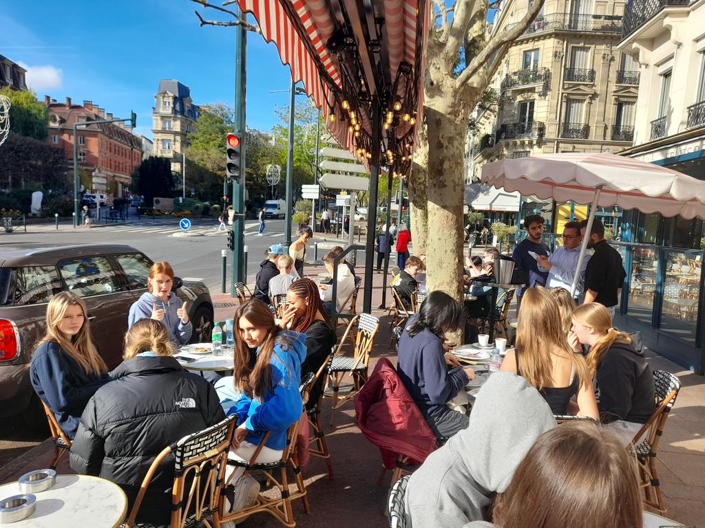 CCSeniorTrips's tweet photo. Last lunch/pancakes after completing 55000 steps in Paris! They've all been amazing. #CCMFL #CCFrench #CCFamily https://t.co/JWDNemcj0b