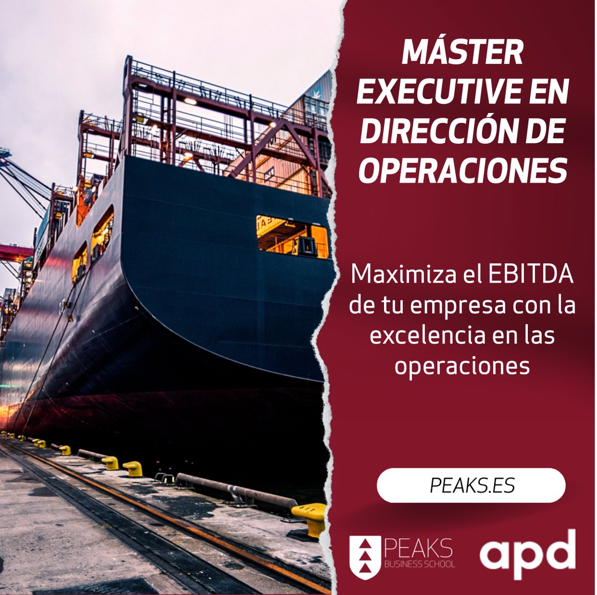Si quieres llevar las operaciones de tu organización al siguiente nivel, estás a tiempo de conocer el Máster Executive en Dirección de Operaciones, diseñado para profesionales y directivos. Empezamos el 4 de noviembre, ¡aprovecha las últimas plazas!
👉 peaks.es/business-schoo…