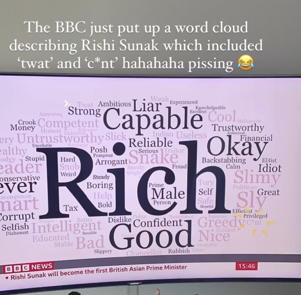 ginamartinuk's tweet image. The BBC have accidentally broadcast the word c*nt in a week, unbelievable scenes Jeff. 

Via @MaiyaResearcher