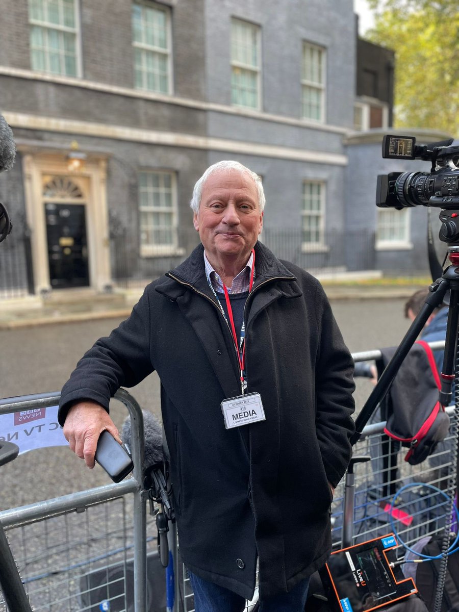 jaglancy's tweet photo. Dad filming his 11th Prime Minister at 10 Downing Street for @BBCNews @bernardglancy https://t.co/cbpNaTm8ii