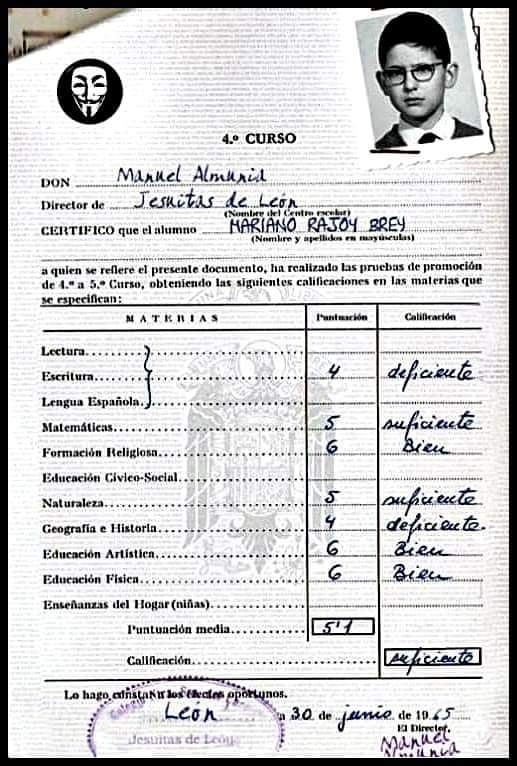 muzeriqui's tweet photo. M.Rajoy....no era Premio Nobel de pequeño no...era más bien torponcillo... https://t.co/ThxMGqJUw9