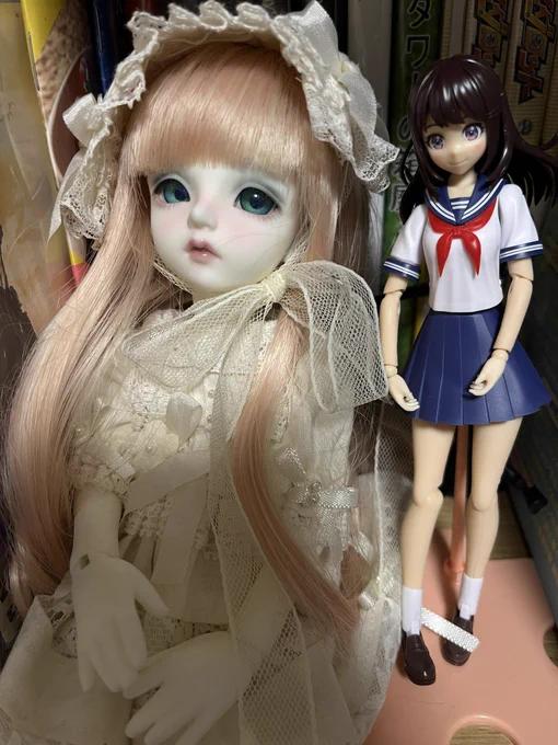これはウチにいるドールなのですが、アニメ顔のドールも欲しくなっちゃうよなぁって・・・クオリティの高いアニメ顔はオークションで高値で取引されているとか 
