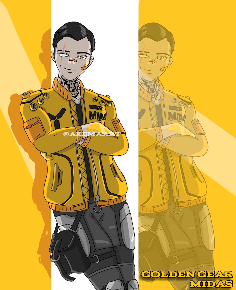 kemaillust's tweet photo. Everything he touches turns to gold.
- Golden Gear Midas
(Reposted, I forgot his Tattoos LOL)
♥️ And ♻️ are appreciated 💕
Art by me!
#FortniteParadise #FortniteChapter3Season4 #FortniteChrome #Fortnite #FortniteArt #Midas #GoldenGearMidas #AnimeLegendsPack #Epicgames https://t.co/d5KFFPVMZ3