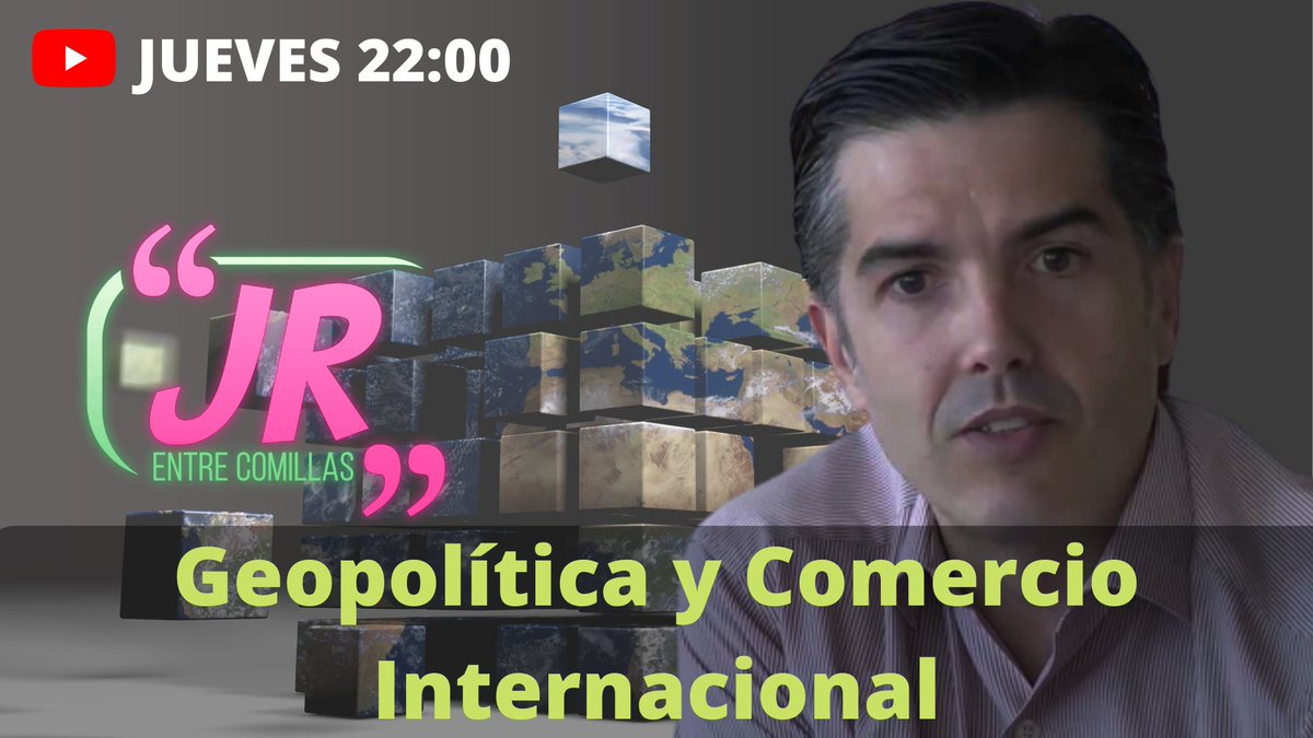 Pues este Jueves a las 22:00 vamos a tener una charla muy interesante con @jldezarate sobre ' #geopolítica Comercio Internacional', como siempre temas complejos pero interesantes y de actualidad, además queremos conocerle un poquito mejor! Aquí: youtube.com/watch?v=c8H6b_…