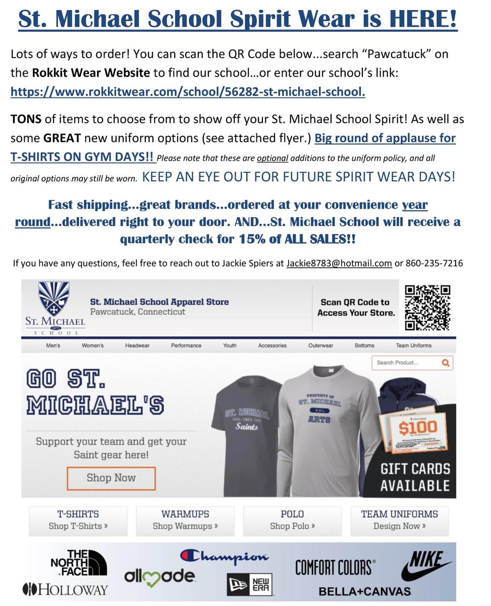 stmichaelsct's tweet photo. Ready to get you St. Michael School spirit on? https://t.co/O33NXp3lJx
