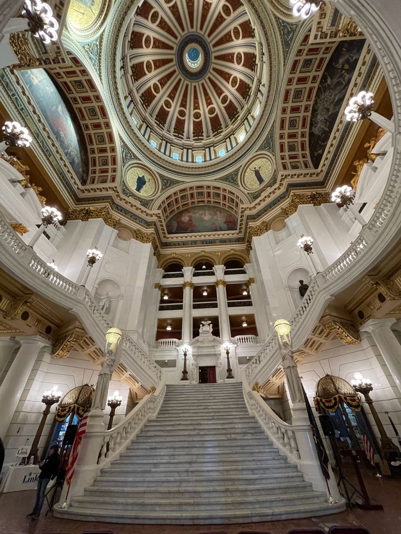 AgrAbilityPA's tweet photo. October is National Disability Employment Awareness Month! Thanks to PA State Senator Christine Tartaglione for hosting organizations at the Harrisburg Capitol Rotunda committed to making a difference across Pennsylvania by providing services and support. #NDEAM #AgrAbility https://t.co/UEatAgoNz8