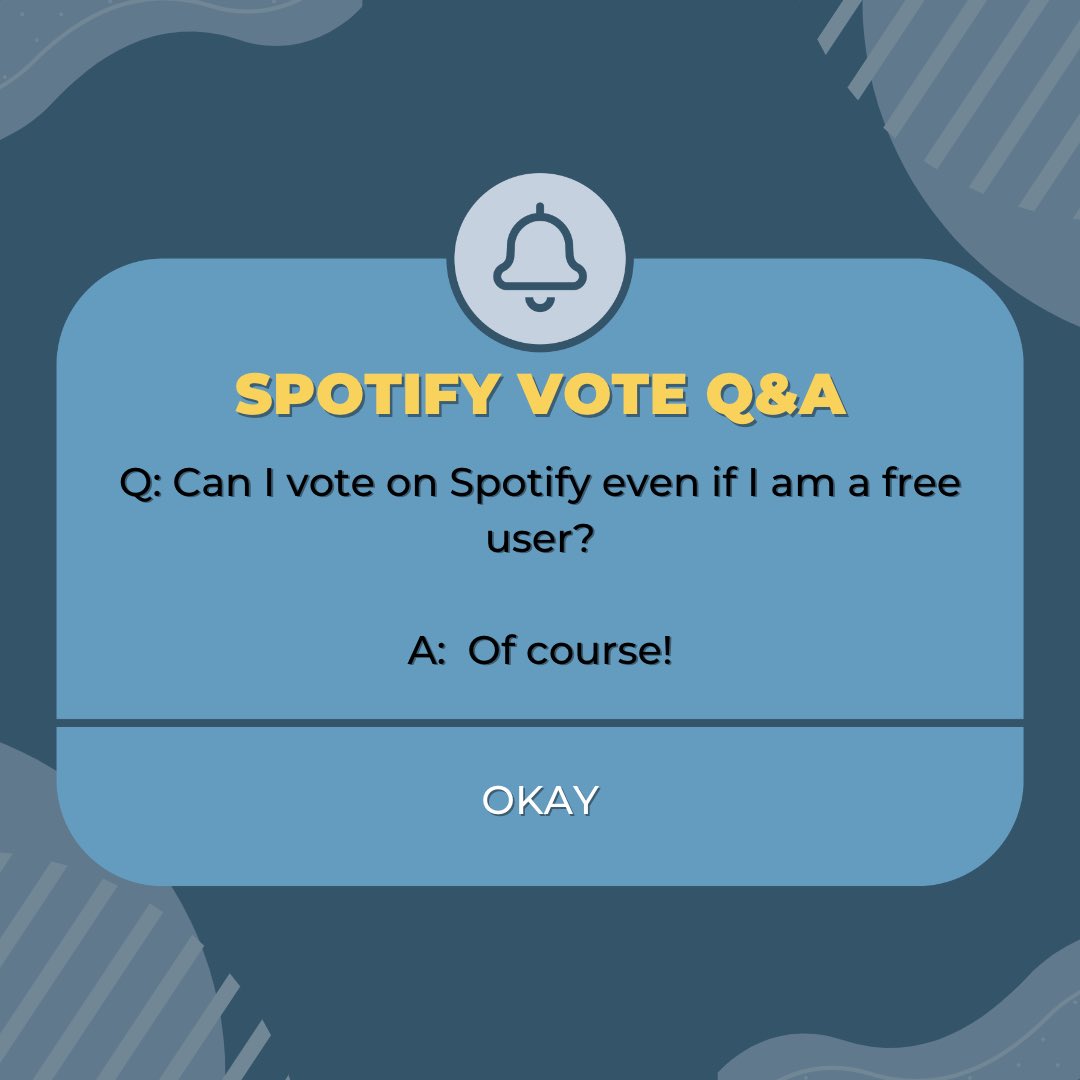 svtchartdata's tweet photo. 🗳 Spotify Vote Reminders and FAQs for the 2022 MAMA Awards

• You can vote even if you’re a free Spotify user.
• No looping just to be on the safe side.
• Never mute Spotify and your device when streaming, but
• There is no volume limit.

#SEVENTEEN #세븐틴 @pledis_17 https://t.co/4rrhro8mns