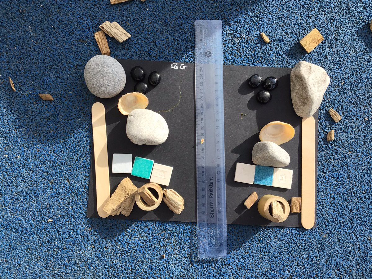 ysgolyddraig's tweet photo. #YYDrheidol using loose parts to create symmetrical pictures in our environment. #yydnumeracy #yydexpressive https://t.co/d2R3QeeALQ