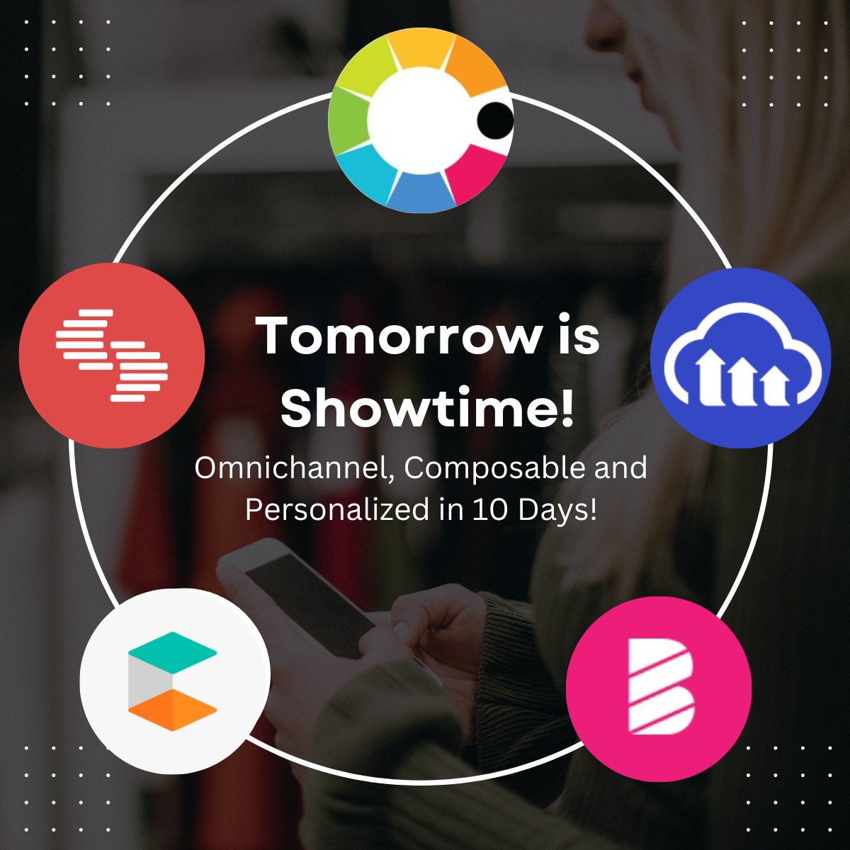 Conscia.ai (@conscia_ai) on Twitter photo Tomorrow, you will see how Conscia.ai empowers marketing teams to orchestrate personalized, omnichannel experiences from a centralized intuitive interface by connecting to <a href="/Contentstack/">Contentstack</a> for content, <a href="/cloudinary/">Cloudinary</a> for media and @commerctools for prod catalog. Tomorrow, you will see how Conscia.ai empowers marketing teams to orchestrate personalized, omnichannel experiences from a centralized intuitive interface by connecting to <a href="/Contentstack/">Contentstack</a> for content, <a href="/cloudinary/">Cloudinary</a> for media and @commerctools for prod catalog.