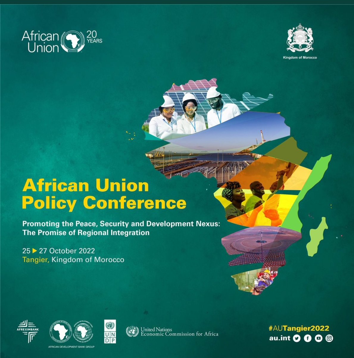 StellaMofor's tweet image. Today in #autangier2022, Kingdom of #Morocco 🇲🇦 @_AfricanUnion Policy Conference in #Peace, #Security, and #Development Nexus kicks off with the #Promise of #regional #integration in partnership with @ECA_OFFICIAL, @UNDPAfrica, @afreximbank @AfDB_Group.