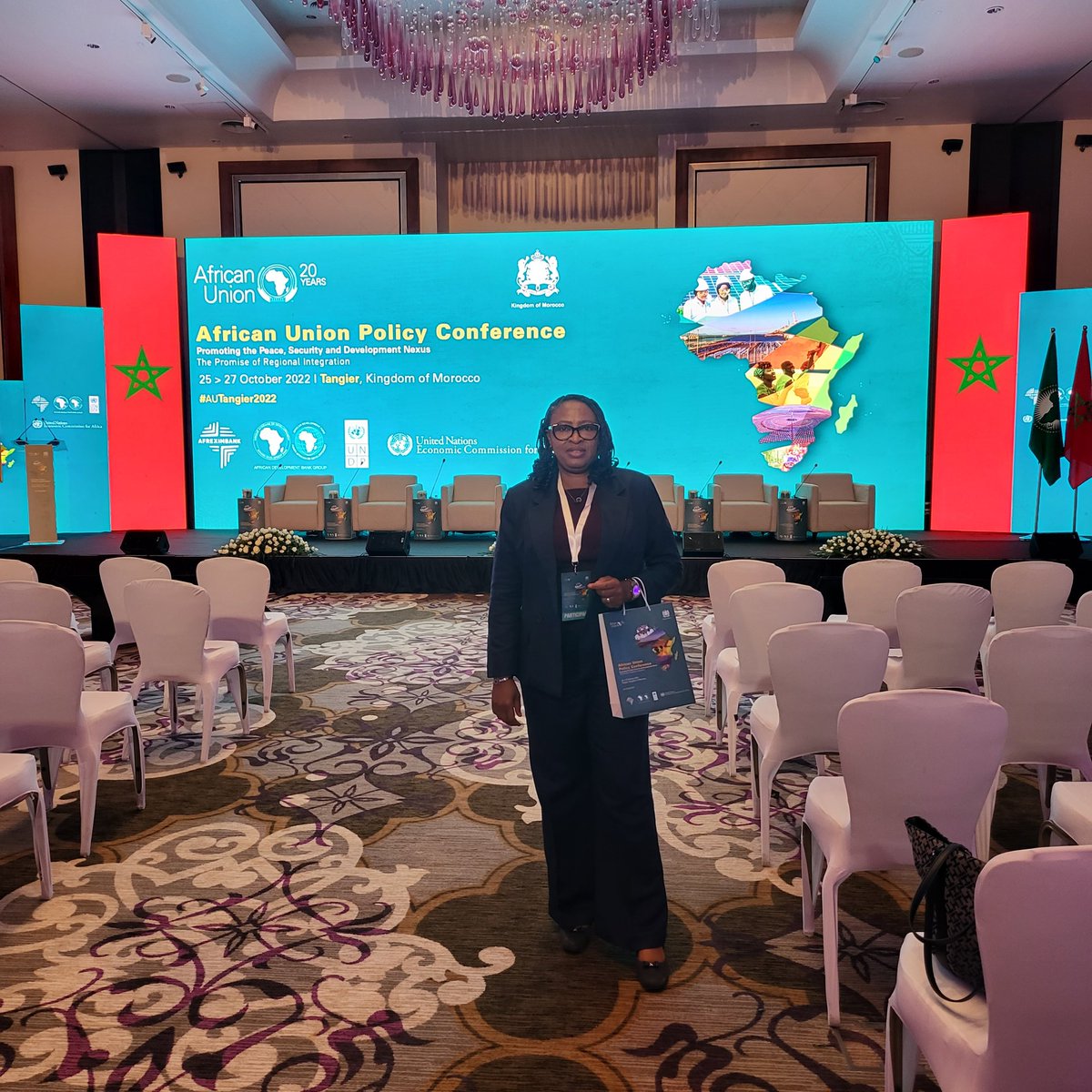 StellaMofor's tweet image. Today in #autangier2022, Kingdom of #Morocco 🇲🇦 @_AfricanUnion Policy Conference in #Peace, #Security, and #Development Nexus kicks off with the #Promise of #regional #integration in partnership with @ECA_OFFICIAL, @UNDPAfrica, @afreximbank @AfDB_Group.