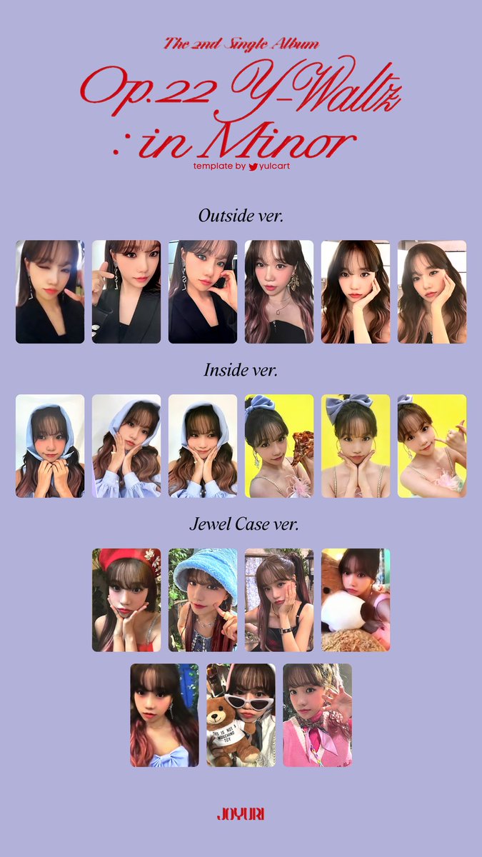 yulcart's tweet photo. jo yuri loveable photocard template

✿ album &amp; jewel case pcs complete
✿ synnara r1 offline complete
✿ aladin r1 offline complete
✿ hd: https://t.co/JQGjWIXAve

조유리 러버블 포카 리스트 포카리스트 https://t.co/SmFD8bHzY8