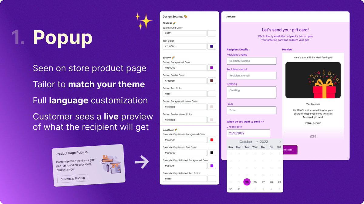 goappstudio's tweet photo. NEW: The Popup has had a makeover! πππΌββοΈπ
π² Customers now see a live preview when filling in their name and message - it reflects what the recipient will see when redeeming their gift card. Let's gooo!!!!
#shopify #giftcards #goappstudio #gogiftcards https://t.co/Xdq9VrR8ec