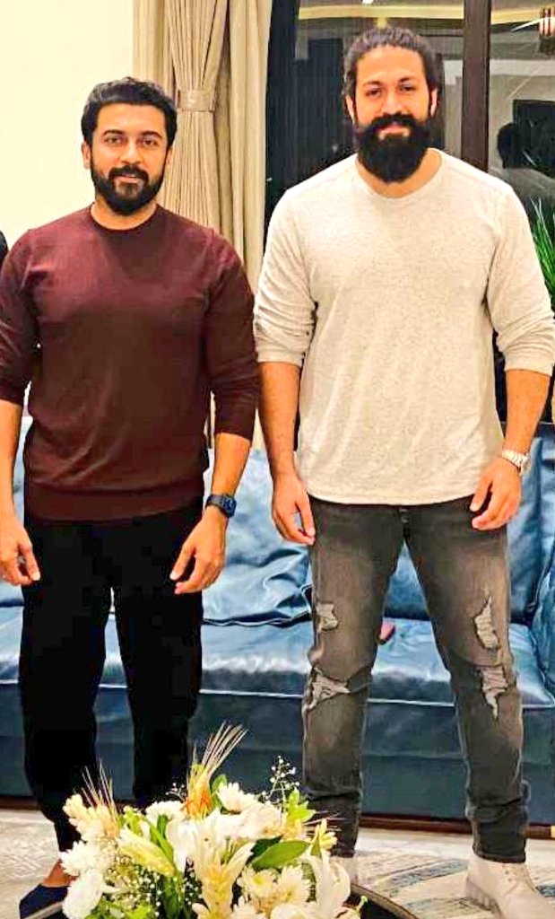 Suriya Sir Visited Our <a href="/TheNameIsYash/">Yash</a> Boss House ♥️

#YashBoss #Yash19