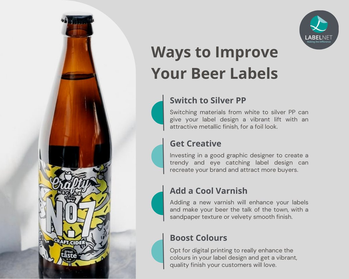 For brewers looking at ways to improve, revamp or simply spruce up your beer labels now is a good time for change ready to kick start the new year! We can offer some solutions without having to change the design or plates with a few simple changes.

#beer #breweries #brewer