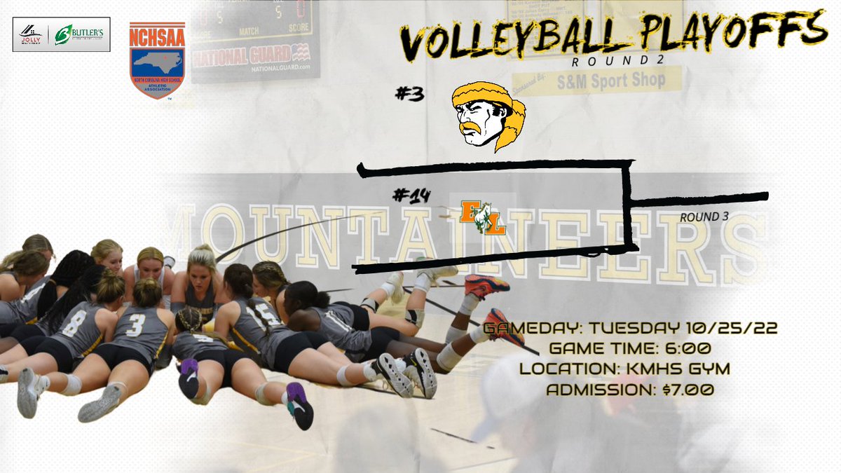 KMHS_Athletics's tweet photo. NCHSAA 3A West 🏐 Round 2

📆: 10/25/22 (Tuesday)
🆚:  East Lincoln (@athleticselhs)
⏰: 6:00
📍: The 〽️
🎟:  $7.00

Cash at gate or online mobile tickets at https://t.co/X8ekGkiyU2

Online tickets will go on sale at 6:00 AM on game day.

Only NCHSAA approved passes at gate. https://t.co/Ee67UZAn49