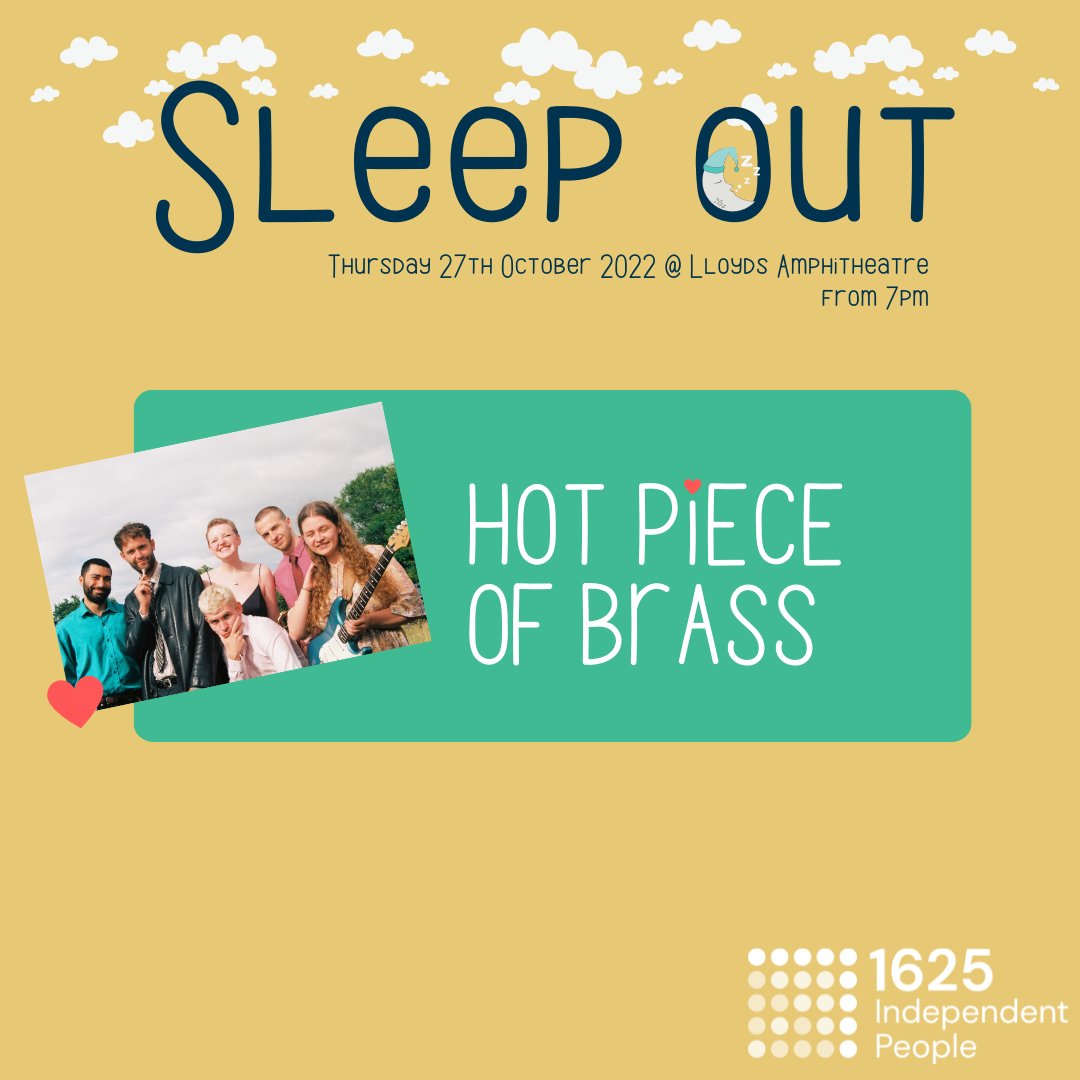 Sleep Out week is here!! Only two more days until the big night. We're in good company as we're joined by Hot Piece of Brass! There is still time to get fundraising... 1625ipsleepout.com