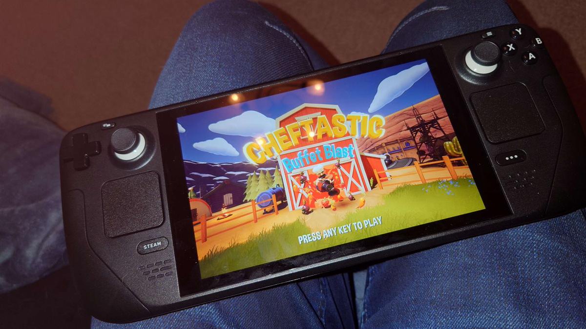 NotAGooseGames's tweet photo. What's the first you do when you get a #SteamDeck?🤔

@IronKnut knows its launch @CheftasticGame !

https://t.co/8TI8ewkNn5

#Indiegamedev #Indiegame #steam #arcadegame #steamgame #gaming #pcgaming https://t.co/837KzwGwEE