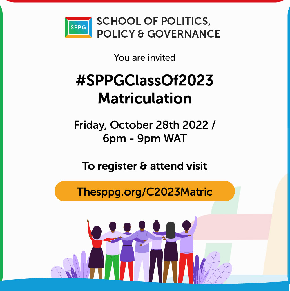 TheSPPG's tweet photo. The journey to birthing another class of disruptive leaders is about to begin. We invite you to the #SPPGClassof2023 Matriculation event happening this week, Friday, October 28th 2022. To register to attend, go to https://t.co/1BWRojGB19 https://t.co/aD3120b6MX