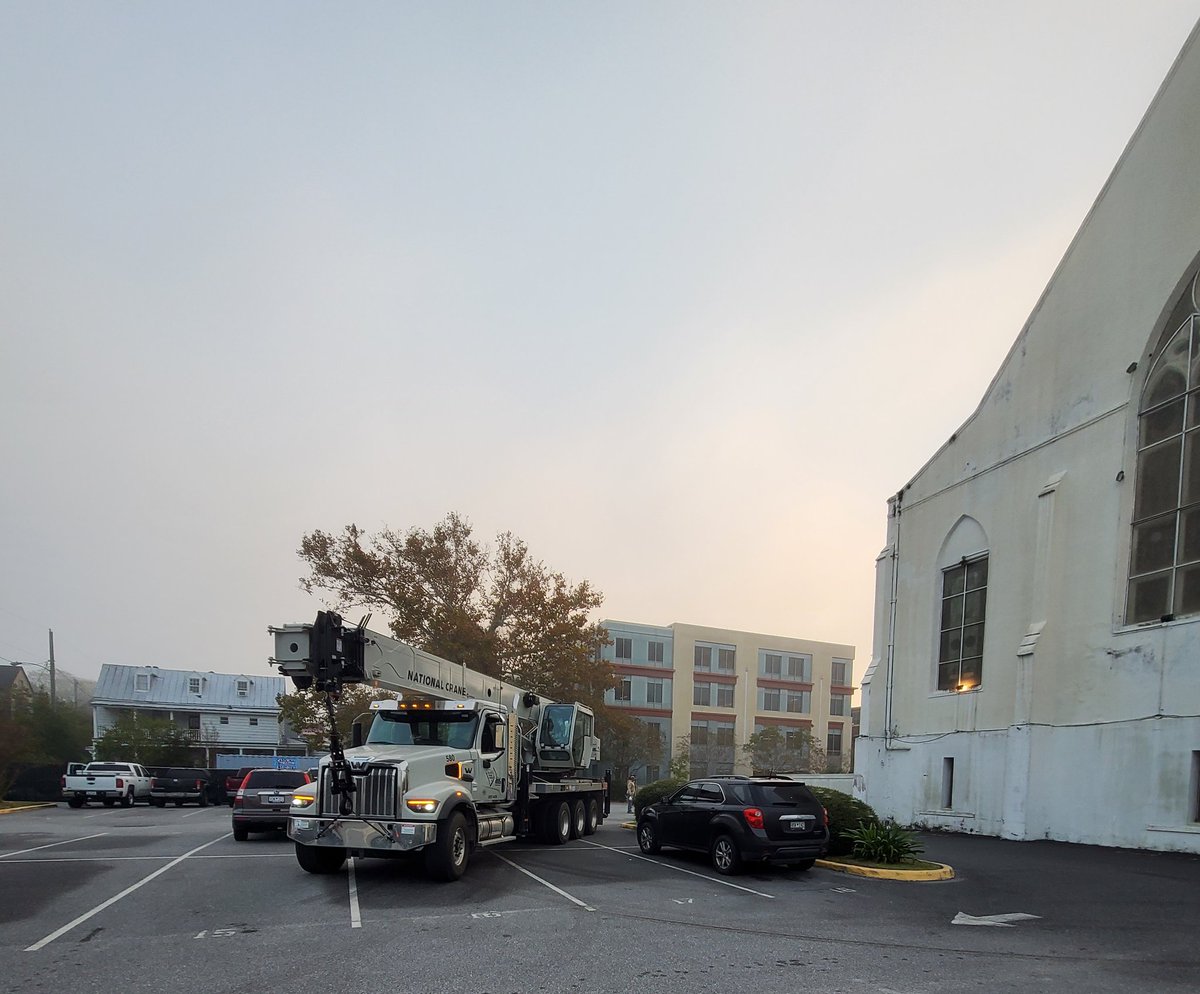 DocT_IDEAs's tweet photo. When the crane arrives, God nods 'Let's do this!' Congrats to @MEAMECHURCH on Phase 1 of historic restoration. More than a century//More than church. Thank you for your fortitude! #weseeyou @iaamuseum https://t.co/FM0uTTBoUj
