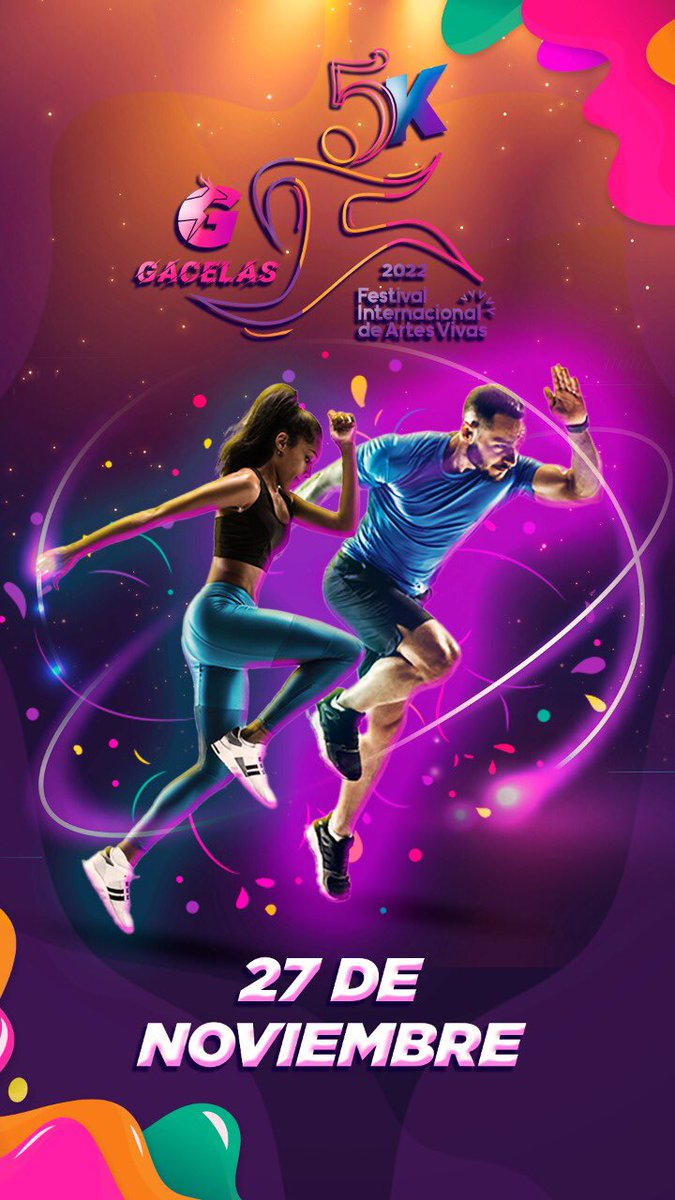 karla_noriega1's tweet photo. 5k #Gacelas y #1k Gacelitos 😀 como parte de la programación del Festival de Artes Vivas #Loja. 27 de noviembre… 🎭 🏃🏻‍♂️ 🏃🏻‍♀️🙌🏻 
@FestivalDeLoja 
@utpl https://t.co/PlEaVxxoCe