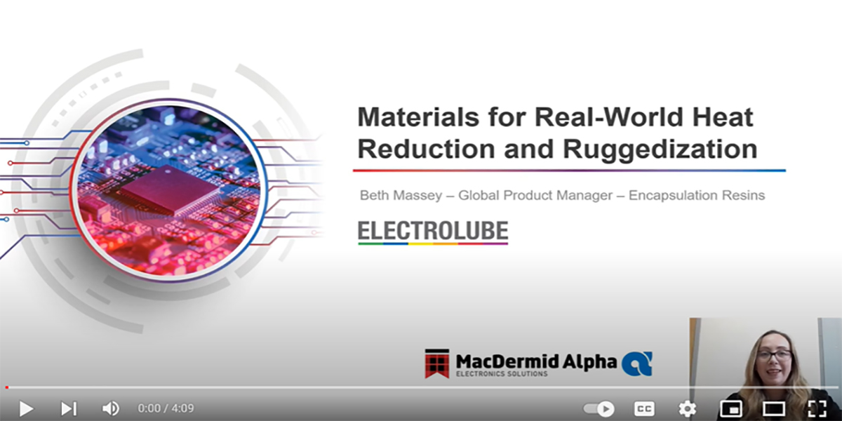 MacDermidAlpha's tweet image. @electrolube&apos;s Bethan Massey, recently hosted a webinar at @thebatteryshow to discuss factors to consider when looking at thermal management of electronics. Watch the full webinar here: bit.ly/3NaTkwb #ev #automotiveindustry #encapsulationresins