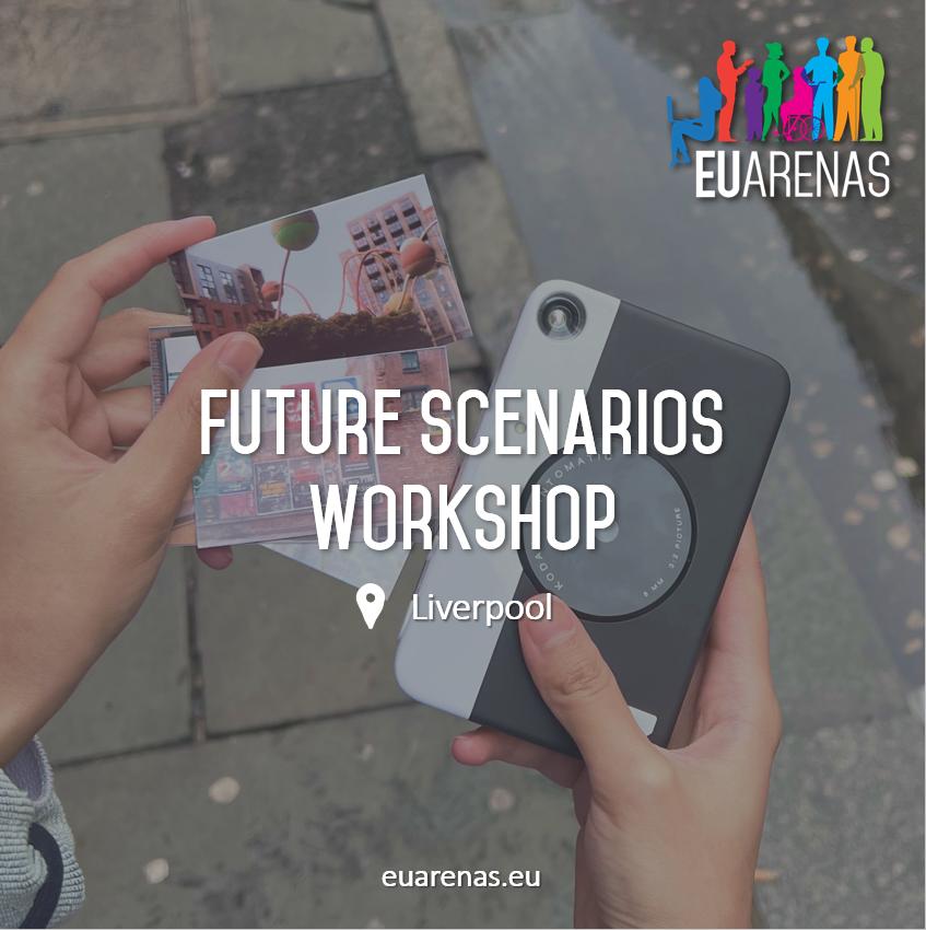 euarenas_h2020's tweet photo. Last week, the #EUArenas partners and pilot cities met in Liverpool to practice different #visioning tools for the future scenarios of #democracy in Europe  

🔮 https://t.co/SVx8gIJpN3 https://t.co/DoriNuhBH7
