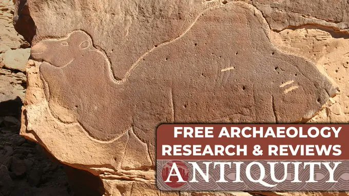 This friendly ancient camel is guiding you to free archaeology research and book reviews from Antiquity. Follow the camel and get free stuff 👇 buff.ly/35JFXgc