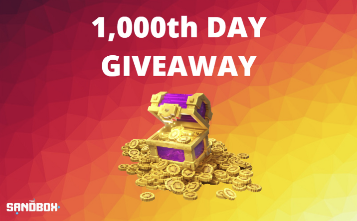 TheSandboxJP's tweet photo. 🥳 メタバース1000日目を祝して
LANDオーナーの皆様にSANDを配布させていただきます🎊 🎁 🎊 

💥 配布総額 260万 SAND 💥 

受取資格や請求方法について下記を参照ください⤵️ 
 https://t.co/ZAm7f5CDrI

#TheSandbox #metaverse #メタバース #アルファシーズン3 https://t.co/FeSJtpJDzg