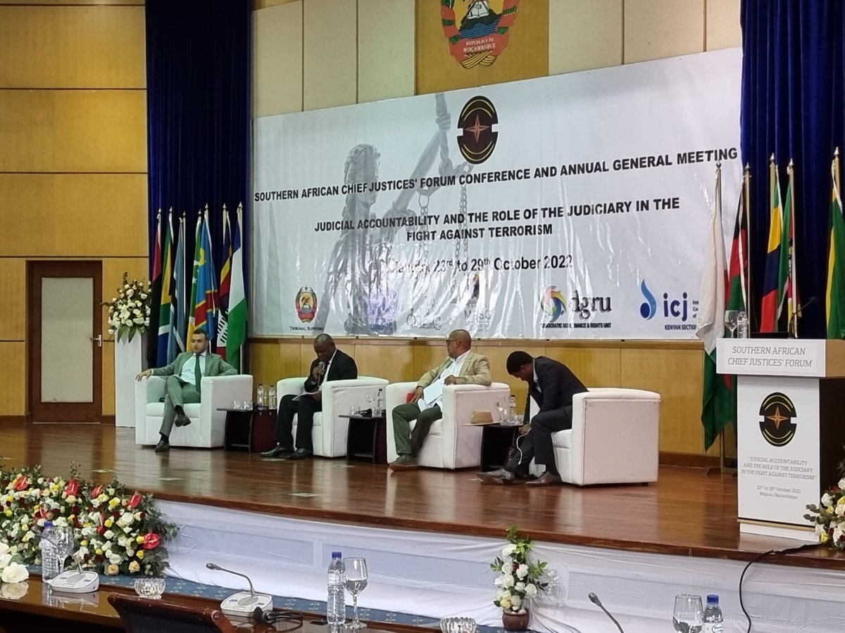 adevivounodc's tweet photo. Today #UNODC presented on its international cooperation tools to prevent and combat terrorism during the annual conference on judicial #accountability of the @sacjf
Highlighted the importance of #MLA and our capacity to assist States https://t.co/kLBrkDZWMg