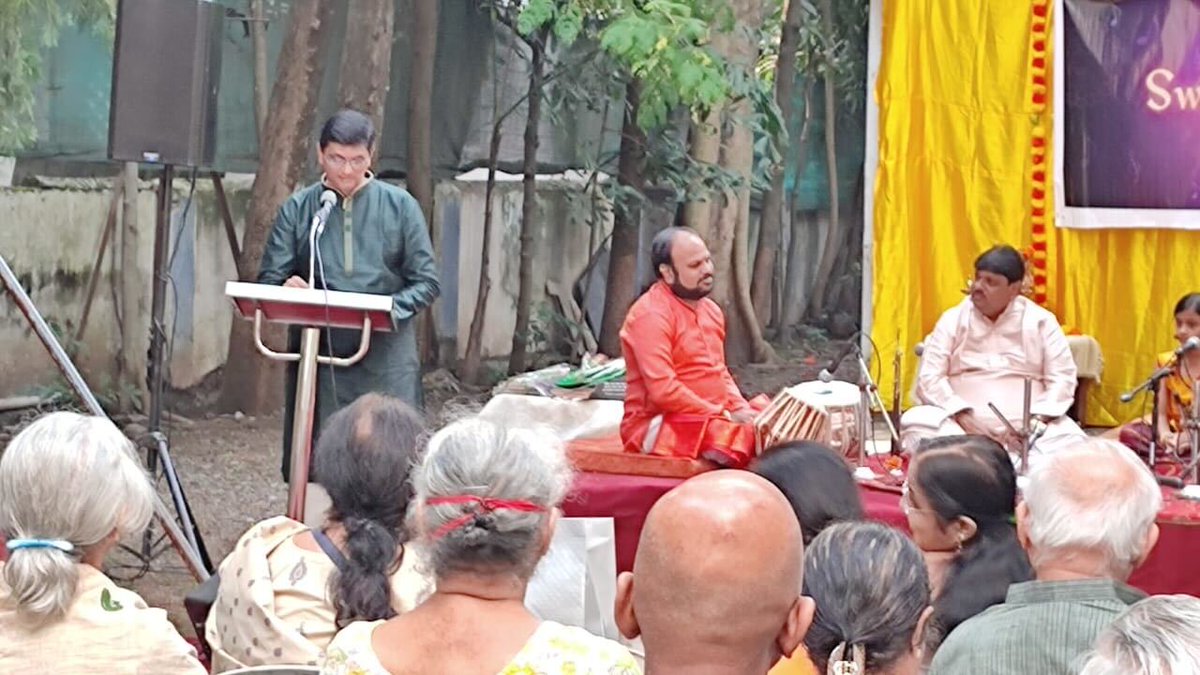 FocusFew2Win's tweet photo. The mesmerizing Shehnai tunes, the melodious vocals, open-air venue and colorful decor created a magic in the air at ‘Swarodayam!’

Thank you, everyone who made this event a success – we can’t wait to host more such events in the future. https://t.co/cTf3vaTrah