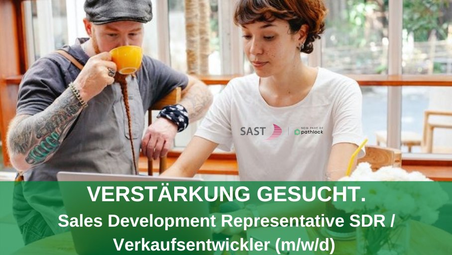 #ITJob 💻: Sales Development Representative gesucht! Als Verkaufsentwickler*in erwarten dich vielfältige Aufgaben in einem internationalen Team. Treibe mit uns den Ausbau der IT #CyberSecurity weiter voran, ortsunabhängig und mit attraktiver Vergütung! 
👉 t1p.de/gi8oa