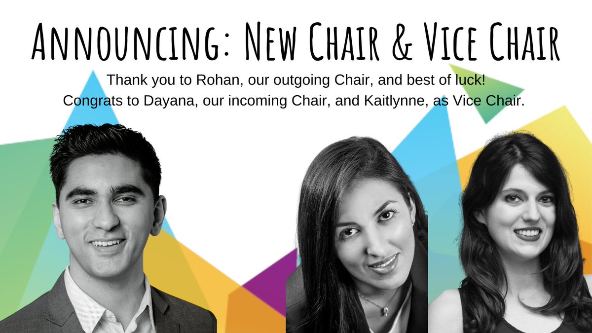 Thank you Rohan, for the work you've done as Chair! We're excited to announce that Dayana will be stepping into the role with Kaitlynne as her Vice Chair. They have been active and engaged members of the Fusion board, and we can't wait to see where they take us next!