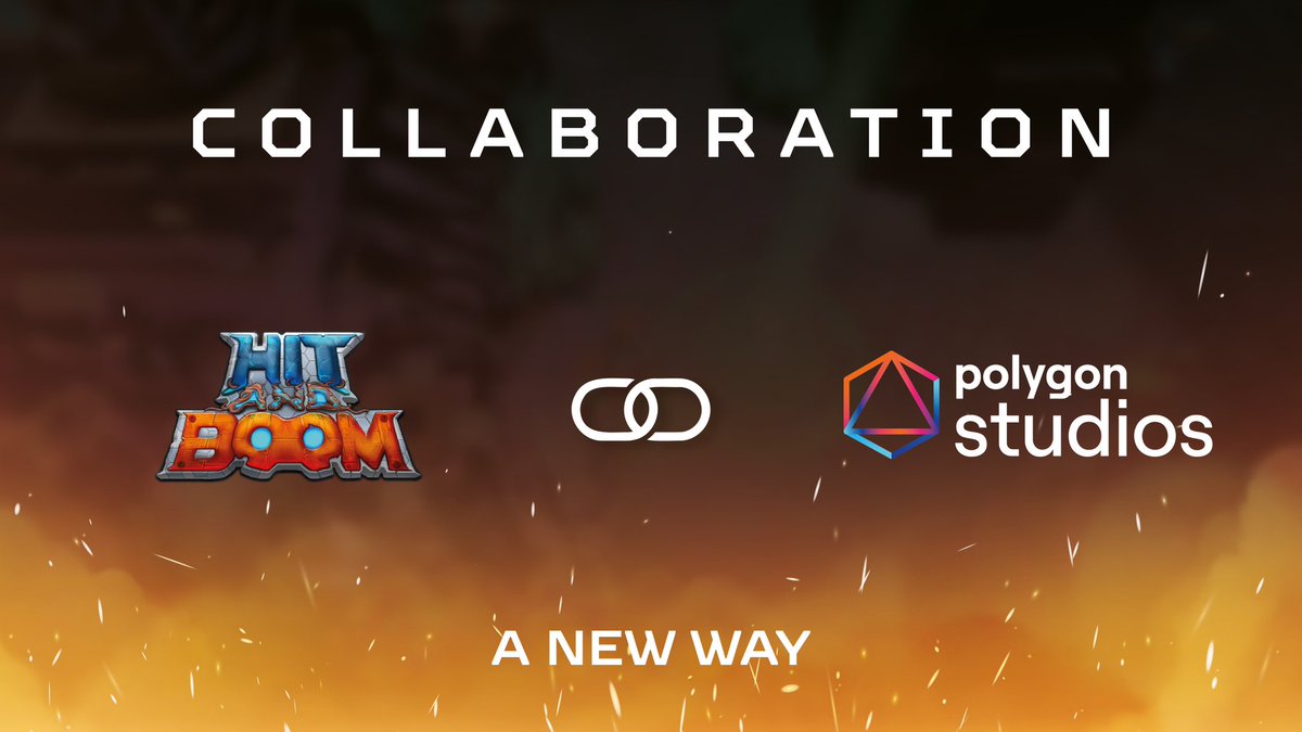 We are happy to announce that we are in integration with @0xPolygon. Thanks for being faster, reasonable on fees and supportive on gaming industry. 🚀 For more information: discord.gg/hitandboom Check out our other socials: linktr.ee/hitandboom @polygonstudios