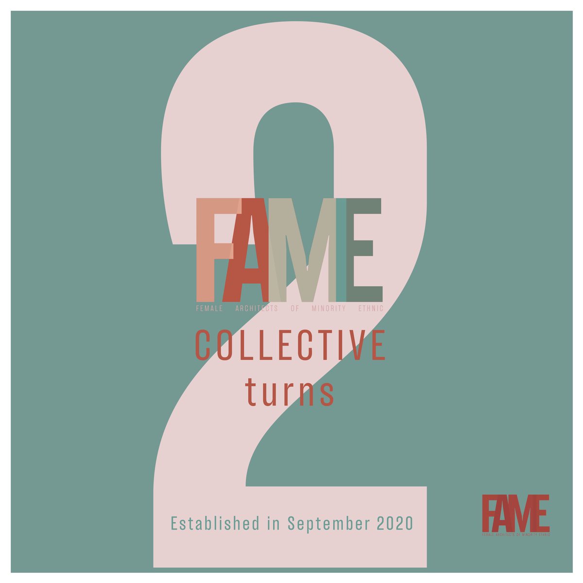 collective_fame's tweet photo. #FAMEcollective is now two!
We hope to grow stronger to provide the much needed support, especially for female architects of minority ethnic, to overcome the barriers in architecture.
Visit our website for our research, get involved, collaborate and support FAME collective. https://t.co/ciIhMZEWp1