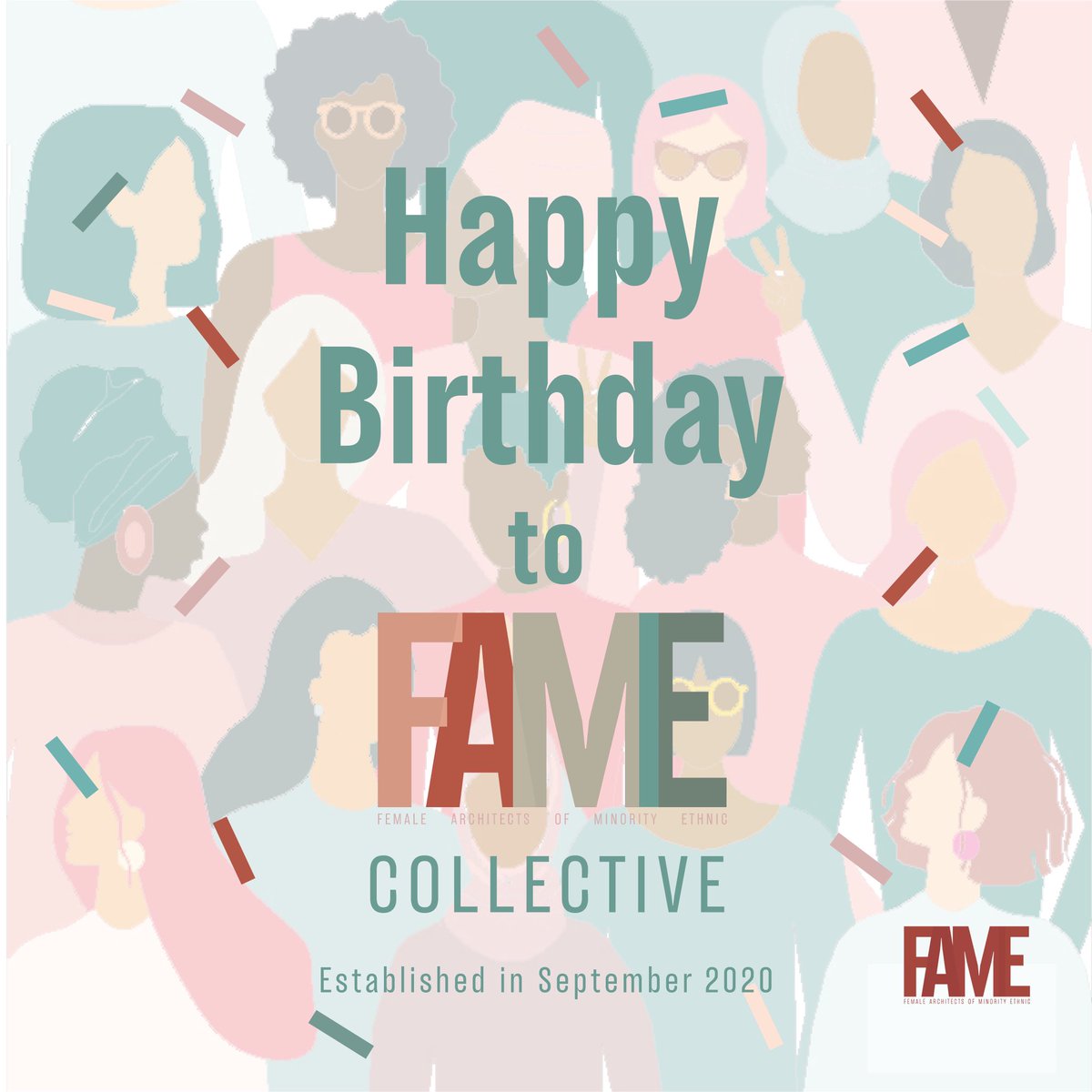 collective_fame's tweet photo. #FAMEcollective is now two!
We hope to grow stronger to provide the much needed support, especially for female architects of minority ethnic, to overcome the barriers in architecture.
Visit our website for our research, get involved, collaborate and support FAME collective. https://t.co/ciIhMZEWp1