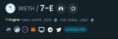 7EngineOfficial's tweet photo. Dextools info updated! #7ENGINE $7-E
DEX: https://t.co/5wK2wUl6FP https://t.co/Iet55BGPaU