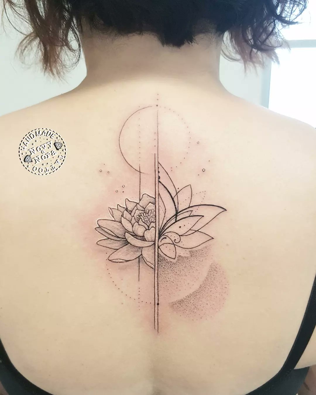 Extremely fun dotwork lotus tattoo, would love to do more like this! Thank  you so much for the trust Liam! 🪷 All handpoked using @lo... | Instagram