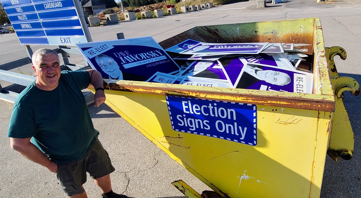 How did I spend election day?
Will I be doing a come-back run in the future?
Your answer here, in the coroplast recycling bin!

P.S. The garage has so much space now
