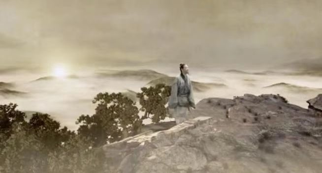China_Hour's tweet photo. Fan Kuan’s  work "Travelers Among Mountains and Streams" is still considered one of the most monumental paintings of this genre by a Chinese artist.  "China in Poetry and Painting" uses innovative filmmaking techniques to create an immersive landscape. https://t.co/BF7KxQeRij https://t.co/tFn5SVMq93